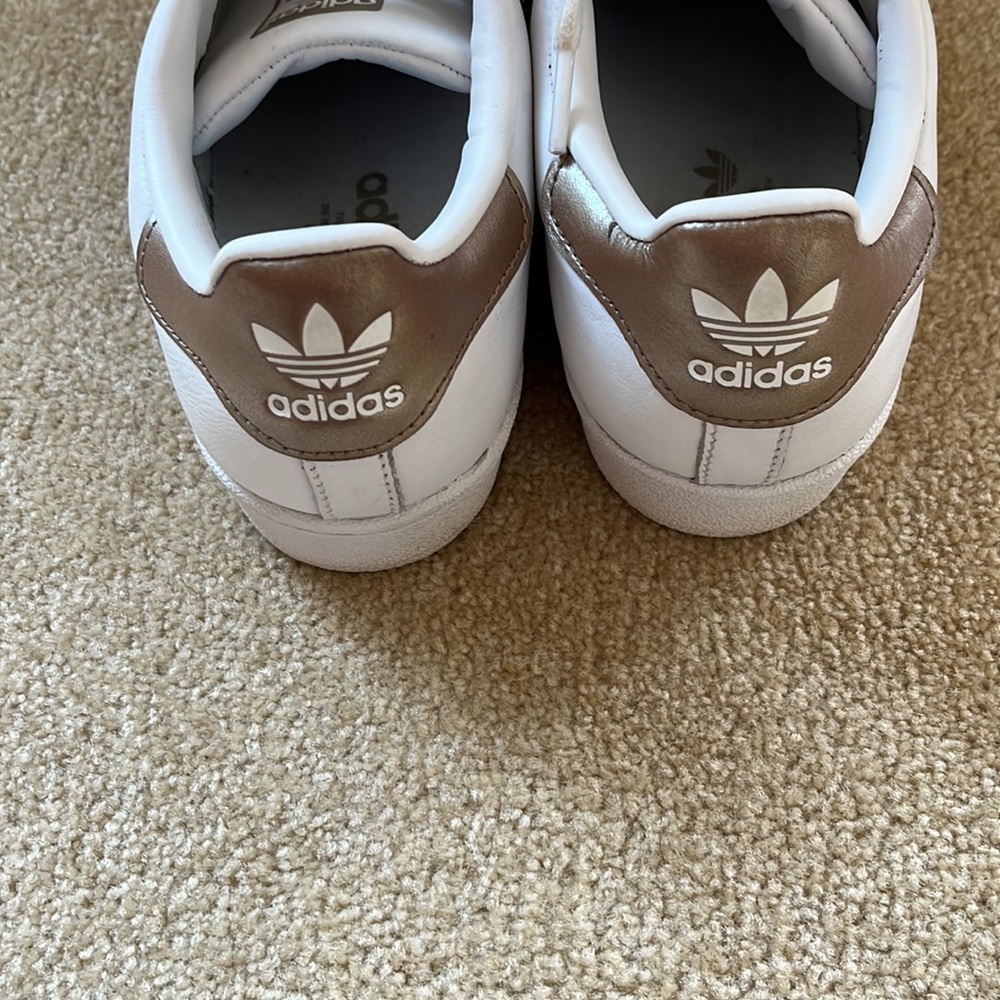 Adidas Superstar White Athletic Shoes - Picture 3 of 6
